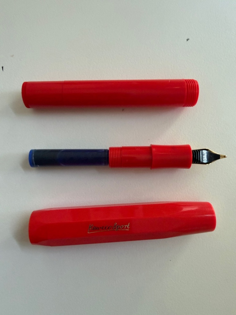 Kaweco Sport Red Fountain Pen with Broad Nib - Picture 4 of 4